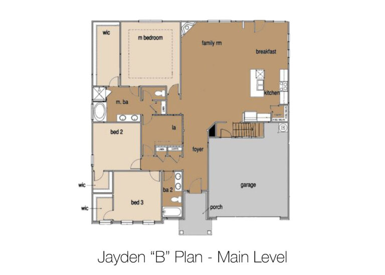 Jayden “B” Plan - Main Level